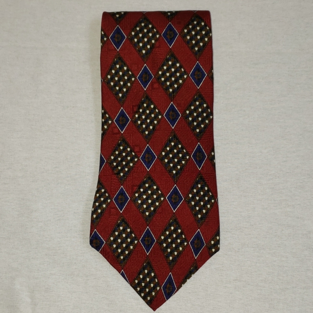 Monterey Bay by J.Blades &Co maroon &blue tie